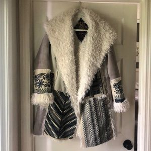 Johnny Was Biya Embroidered Coat